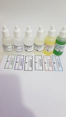 Kit Teste Ouro 10 kilates, 14 kilates, 16, kilates , 18 kilates, 22 kilates  e pratas 6 vidros Ácidos Com 30 Ml