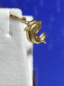 Pingente Casal Golfinho Ouro 18 Kilates Peso 1.20 Gramas 12 mm