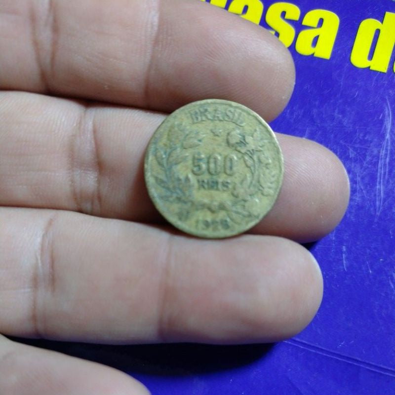 Moeda 500 reis 1928 moeda do Brasil