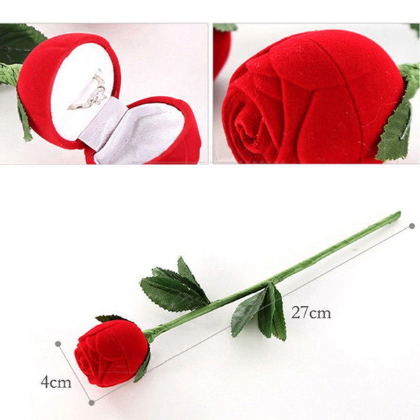 Anel de Prata Solitário Zircônia 4 mm mais Caixinha flor