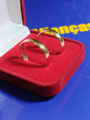 Alianças 5.6 mm Ouro 18 k Casamento Noivado Compromisso 5.00 Gramas Maciça