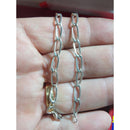Pulseira Prata elos 1 x 1 corente de prata 950 Adullto 6.10 gramas 22 cm 5 mm