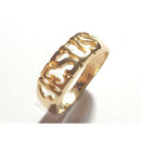 Anel Jesus ouro 18 kilates 3 gramas 4 mm Maciço