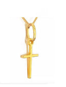 Pingente Cruz Peso 1.70 Gramas 1.55 mm Ouro18 Kilates Palito