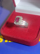 Anel Formatura Feminino Aro Tlipo Colação de Grau Todo Prata Cabeça 12 mm x 10 mm Todos todos os Cursos Zircônias