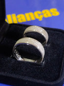 Alianças Namoro Compromisso Prata 950 de lei 5 mm