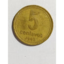 Moeda 5 Centavos 1992 rara Argentina 17 mm