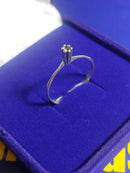 Anel 15 Anos Solitário Prata 950 Pedra Zircônia 3 mm