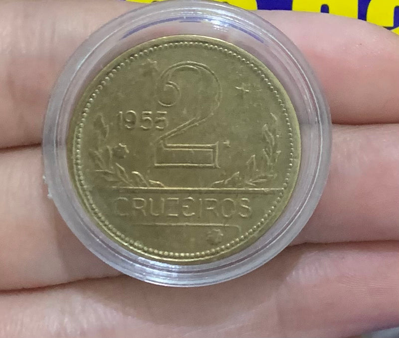 Moeda 2  Cruzeiros 1955 Repulblica do Brasil