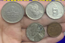 5 Moedas dolar e Pesos Raras