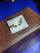 Brincos 3 Estrelinhas 10 mm Ouro 18 Kilates  0.40 Grama