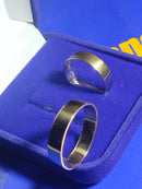 Aliança Par Ouro 18 kilates Retas 7 Gramas  5 mm lisa e brilhosa