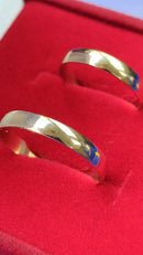 Alianças de Casamento Par Ouro 18 Kilates 5.50 Gramas 4 mm Tradicional