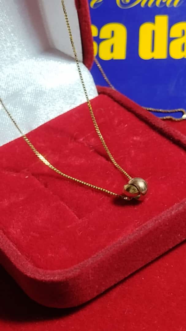 Gargantilha Ouro 18 Kilates Marina Batista Masculina 1.20 gramas