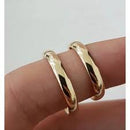 Par Alianças Casal Noivado Casamento Ouro 18 Kilates