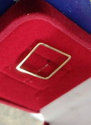 Anel 1.60 Gramas Aro 2 mm Ouro 18 kilates Quadrado