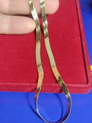 Colar Gargantilha Corretinha  laminada 45 Cm Ouro 18 Kilates 9.10 Gramas 4 mm