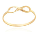 Anel do Infinito Ouro 18 Kilates Maciço Peso 0.80 Grama 1 mm