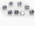 Zircônia 2.50 mm Gemstone Sintética, Corte Redondo, Branco CZ 30 Pedras