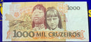 Cédula 1000 Cruzeiros  Brasil Antiga