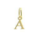 Pingente Em Ouro 18 Kilates Letras à escolher Peso 0.60 Gramas 10 mm