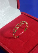 Anel Corações Peso 1.00 Gramas 5 mm Maciço