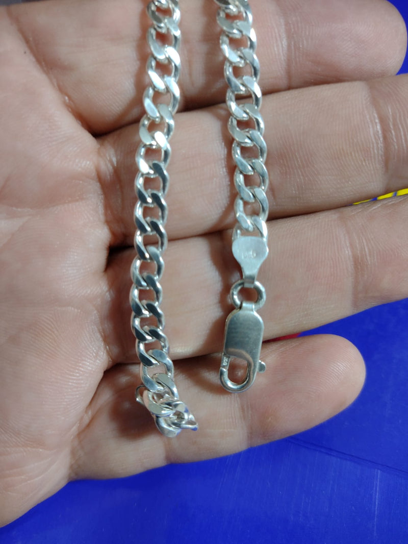 Pulseira Prata 950 de Lei 10 Gramas 20 Cm 6.60 mm Maciça
