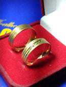 Alianças Casal Ouro 18 kilates 15 Gramas Foscas Pedras Zircônias