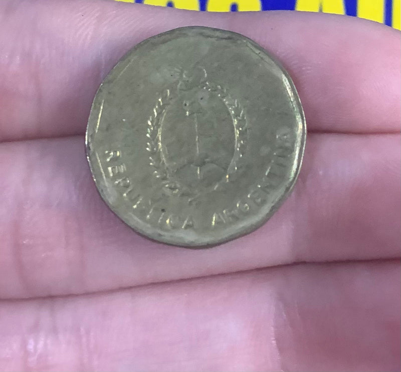 Moeda 10 Centavos 1985 Argentina Moeda Rara Coleção