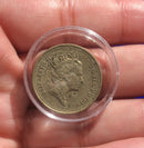 Moeda Ingraterra One Round Elizabeth II 1987 Rara e linda