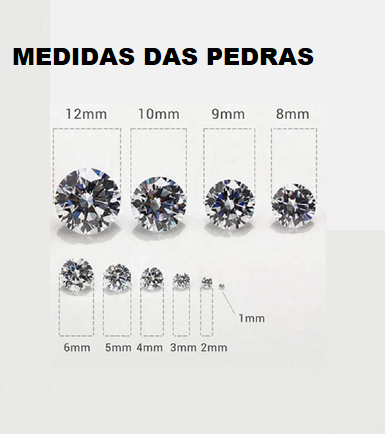 Zircônia 2.50 mm Gemstone Sintética, Corte Redondo, Branco CZ Pedra, Jóias 10 Pedrinhas