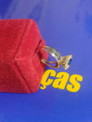 Anel Formatura Pedras Brilhantes Todo ouro 18 Kilates 1.70 Gramas Cabeça 12 mm x 10 mm Todos os Cursos