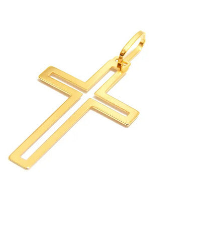 Cruz Ouro18 Kilates Maciço Peso 3.00 Gramas 30 mm