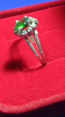 Anel Prata 950 Topo 9 X 6.2 mm Todas formaturas e Cursos Pedra 6 x 2.7 mm Zircônia