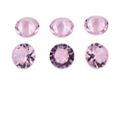 6 Pedras Zircônias Redonda Para Pingente Anel Brincos 5 mm Cores Rosa Alta Qualidade