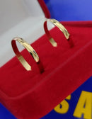 Alianças Boleadas 2 mm Ouro 18 kilates Casamento Noivado Compromisso 2.10 Gramas Maciça