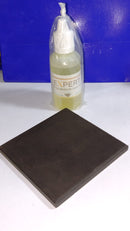 Teste Ouro 22 kilates 1 Vidro e 1 pedra Kit Completo Teste 30 Ml e Pedra  7.50 x 7.50 Cm