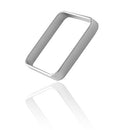 Anel quadrado Prata 950 de Lei 2 mm Lindo anel de prata