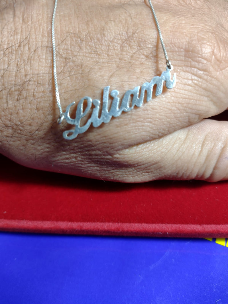 Cordão Prata Com Nome Feminino Todos os nomes