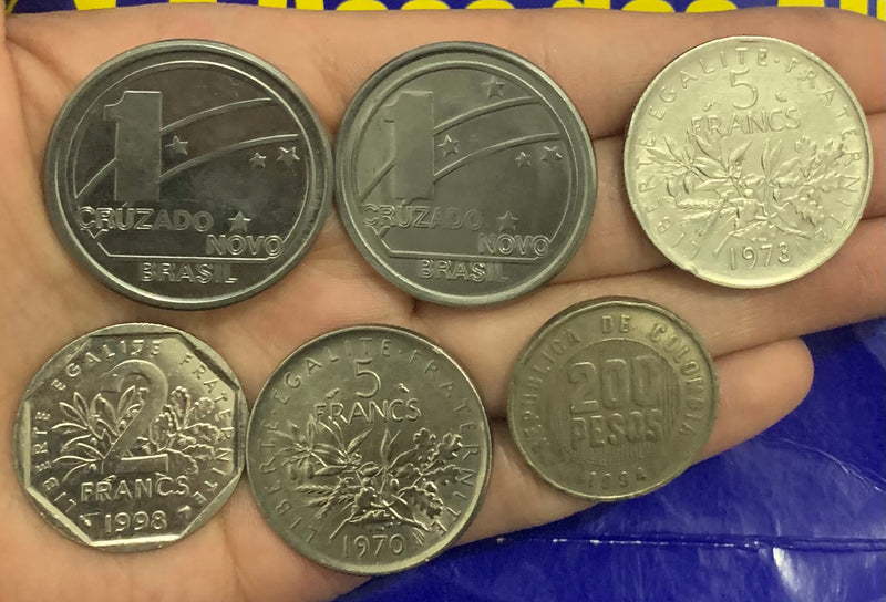 12 Moedas Vafriadas Antigas