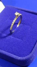 Anel Ouro 18 Kilates Pedras Zircônias Peso 2 Gramas