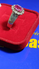 Anel Formatura Prata 950 Topo 13.40 x 11.40 mm Todas formaturas e Cursos Pedra 8 x 6 mm Zircônia