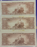 6 Cédulas 20 Cruzeiros Antigas Coleção  Nova Antigas Coleção