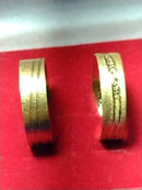 Alianças Casal Ouro 18 kilates 15 Gramas Foscas Pedras Zircônias