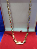 Cordão Ouro Masculino Barquet 18 Kiilates Peso 11 Gramas 5 mm 60  Oco