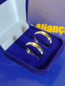 Alianças Boleadas 6 mm Ouro 18 kilates Casamento Noivado Compromisso 7 Gramas Maciça