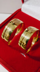 Alianças Para Casamento Ouro 18 Kilates Alianças Detalhes Copacabana Alianças Lisa e Brilhosas Anatômicas