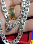 Cordão Prata 950 Elos Duplo 150 Gramas  6 mm