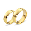 Par Alianças Noivado Casamento Tradicional anatômicas Ouro 18 Kilates