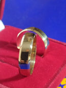 Alianças Ouro 18 kilates 8 Gramas 7 mm Com kina